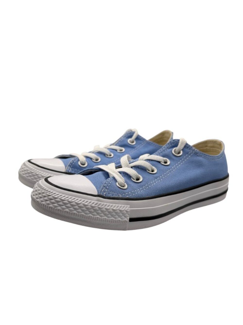 Converse All Star Low Top Lace Up Canvas Pioneer Blue Sneakers (5) - Picture 10 of 15